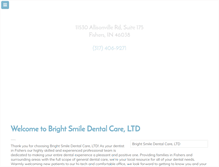 Tablet Screenshot of brightsmiledentalcare.net